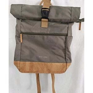 Atley James Dakota Backpack Tan Brown Cork New Minimalist Bag Satchel